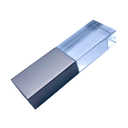 Флешка Стеклянная Кристалл "Crystal Glass Metal" W14