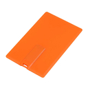 Флешка Пластиковая Визитка "Visit Card" S78 оранжевый 1 Гб