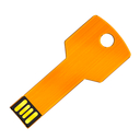 Флешка Металлическая Ключ "Key" R145 оранжевый 64 Гб