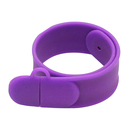 Флешка Силиконовый Браслет Слап "Bracelet Slap" V169 фиолетовый 128 Гб