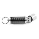 Флешка Карбоновый брелок "Keychain Carbon" L32 черная 256 Гб