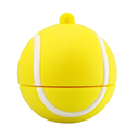 Флешка Резиновая Теннисный Мяч "Tennis Ball" Q167 желтый 2 Гб