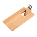 Флешка Деревянная Визитка "Card Wood" F27 оранжевый 4 Гб