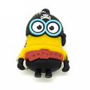 Флешка Резиновая Миньон Пират "Minion Pirate" Q355 желтый-черный 256 Гб