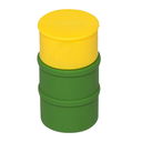Флешка Резиновая Бочка "Barrel" Q428 желтый / зеленый 2 Гб