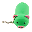 Флешка Резиновая Поросенок "Piggy" Q430 зеленый 256 Гб
