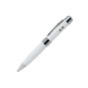 Флешка Металлическая Ручка Лазерная указка WBR "Pen Laser Pointer" R44 белый 1 ГБ