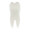 Флешка Резиновая Зуб "Tooth" Q465 белый 1 Гб