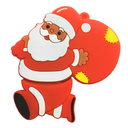 Флешка Резиновая Дед Мороз "Santa Claus" Avitus Q279 красный 32 Гб