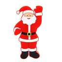 Флешка Резиновая Дед Мороз "Santa Claus" Brutus Q279 красный 1 Гб