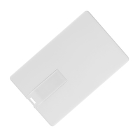 Флешка Пластиковая Визитка "Visit Card" S78 белый 512 Гб