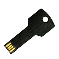 Флешка Металлическая Ключ "Key" R145 черный 1 Гб