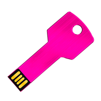 Флешка Металлическая Ключ "Key" R145 розовый 512 Гб