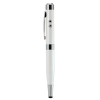Флешка Металлическая Ручка Лазерная указка WBR Стилус "Pen Laser Stylus" R233 белый 4 ГБ