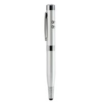 Флешка Металлическая Ручка Лазерная указка WBR Стилус "Pen Laser Stylus" R233 серебряный 64 ГБ