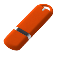 Флешка Пластиковая Мемо Софт-тач "Memo Soft-touch" S315 оранжевый 1 Гб