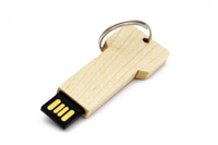 Флешка Деревянная Ключ "Key Wood" F108 бежевый 128 Гб