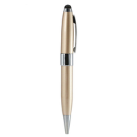 Флешка Металлическая Ручка Стилус OTG "Pen Stylus" R266 золотистый 16 Гб