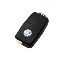 Флешка Пластиковая Автомобильный ключ Volkswagen S63 черная 2 Гб