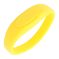 Флешка Силиконовый Браслет "Bracelet Fancy" V171 желтый 32 Гб
