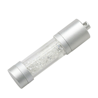 Флешка Стеклянная Цилиндр "Cylinder Glass" W188 белый 8 Гб