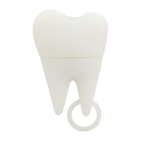 Флешка Силиконовая Зуб "Tooth" V466 белый 2 Гб