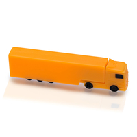 Флешка Пластиковая Грузовик "Truck" S125 оранжевый 1 Гб