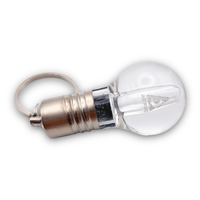 Флешка Стеклянная Лампочка "Bulb" W123 серебряная, тампопечать 1+0
