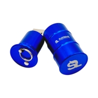Флешка Металлическая Бочка "Barrel" R299 синяя, гравировка 1+1