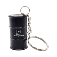 Флешка Металлическая Бочка "Barrel" R299 черная, гравировка