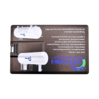 Флешка Пластиковая Визитка "Visit Card" S78 черный, уф-печать 4+4