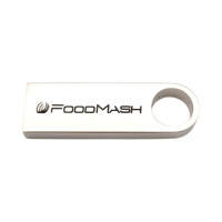 Флешка Металлическая Сензо "Senzo" R223 серебристая, гравировка с чернением