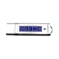 Флешка Пластиковая Протос Промо "Protos Promo" S12 серебряный, уф-печать