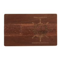 Флешка Деревянная Визитка "Card Wood" F27 коричневый