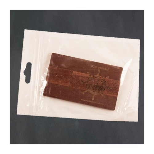 ММБП (2) - Флешка Деревянная Визитка "Card Wood" F27 коричневый
