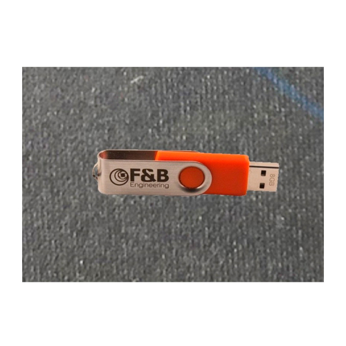 FNBE-2 - Флешка Пластиковая Твистер "Twist" S215 красный, гравировка, чернение