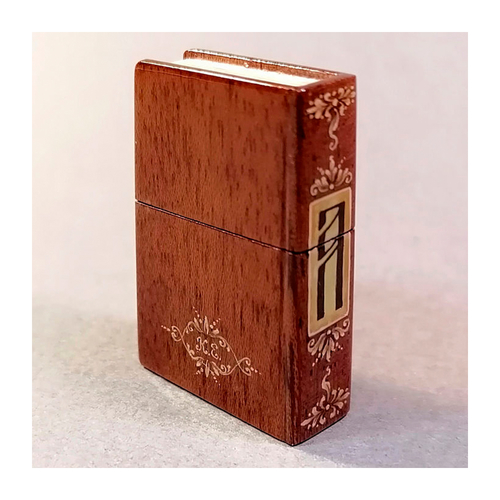 Флешка-книжечка деревянная с гравировкой