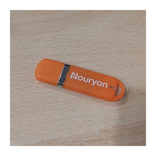 Noyroun (2) - Флешка Пластиковая Мемо "Memo" S315 оранжевый матовый, уф-печать 1+0