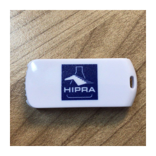 HIPRA (4) - Флешка Пластиковая Твистер Канос "Twister Kanos" S502 белый, уф-печать 1+0
