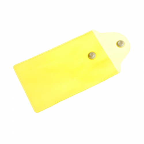 Конверт плотный ПВХ на кнопке для флешки-визитки - Конверт плотный ПВХ на кнопке для флешки-визитки -