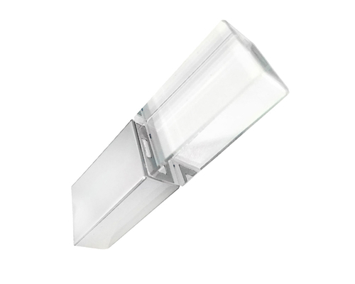Флешка Стеклянная Кристалл "Crystal Glass Metal" W14