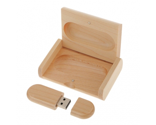 Флешка Деревянная Верона "Verona" F17 бежевый 1 ТБ