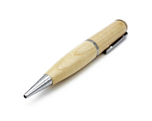 Флешка Деревянная Ручка "Pen Wood" F23 бежевая 512 Гб