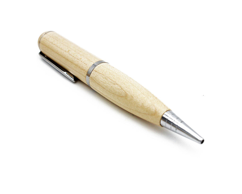 Флешка Деревянная Ручка "Pen Wood" F23 бежевая 256 Гб