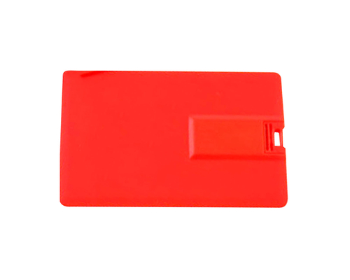Флешка Пластиковая Визитка "Visit Card" S78 красный 512 Гб