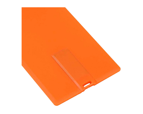 Флешка Пластиковая Визитка "Visit Card" S78 оранжевый 512 Гб