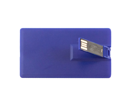 Флешка Пластиковая Визитка "Visit Card" S78 синий 2 Гб