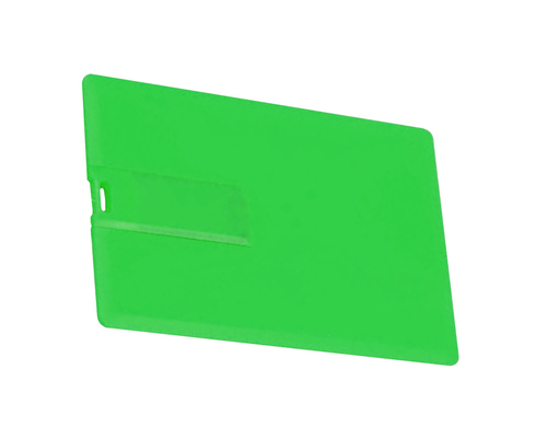 Флешка Пластиковая Визитка "Visit Card" S78 зеленый 8 Гб