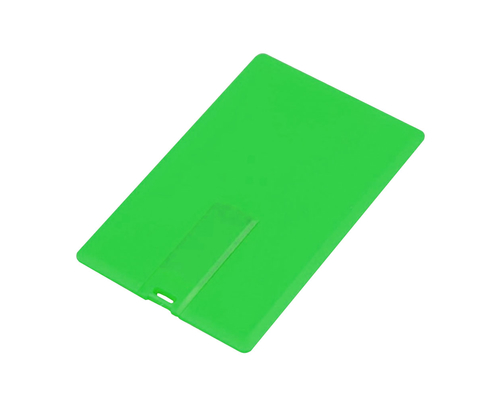 Флешка Пластиковая Визитка "Visit Card" S78 зеленый 256 Гб