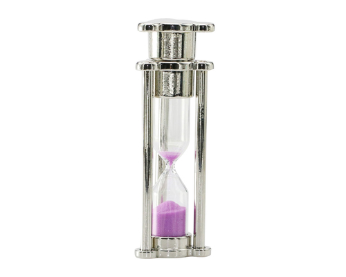 Флешка Стеклянные Песочные часы "Hourglass" W82 фиолетовый 64 Гб